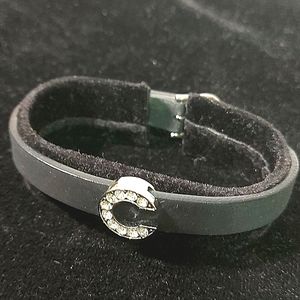 Free Diamante Letter C Band Bracelet